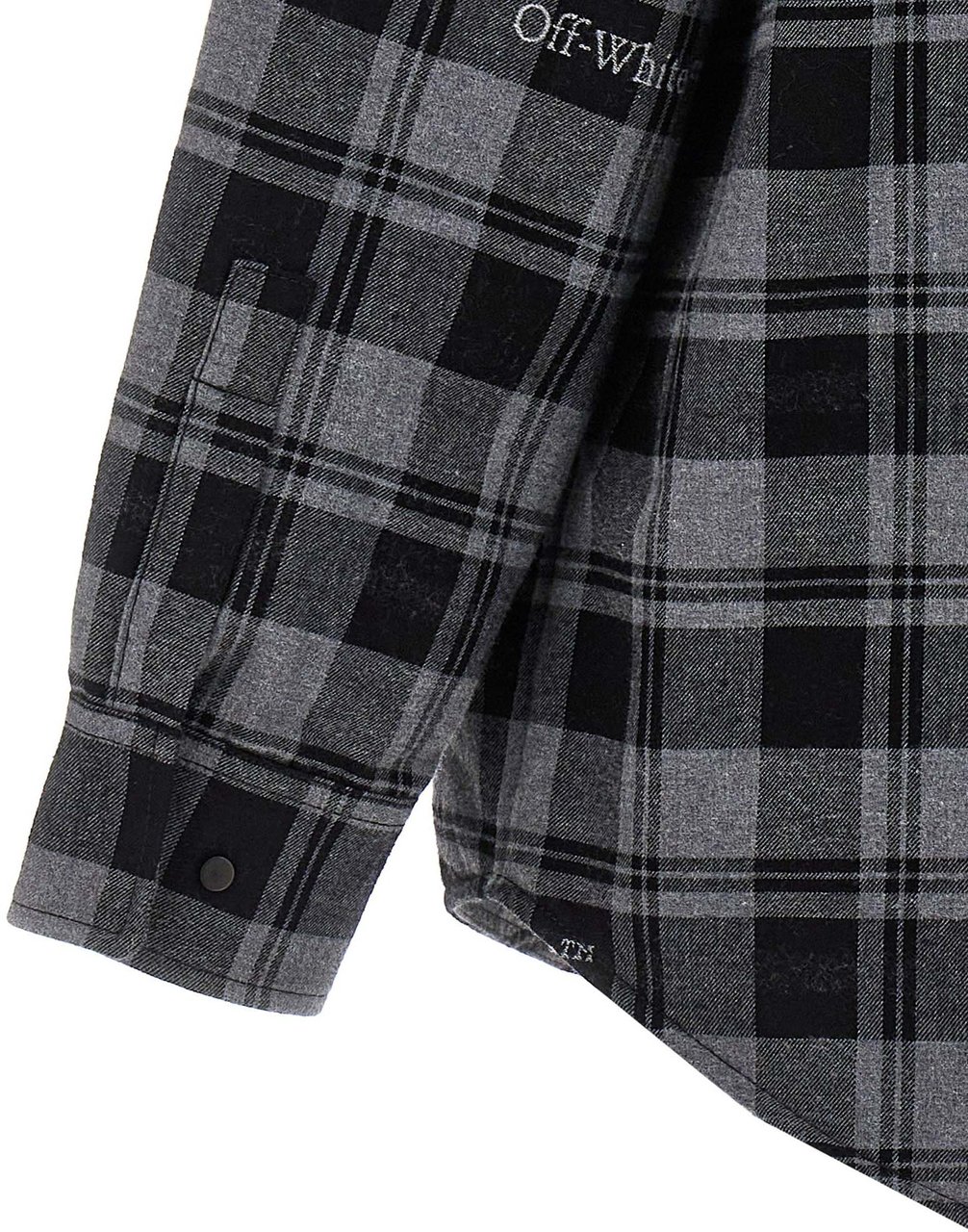 Off-White Gray Cotton Shell Jacket Grijs