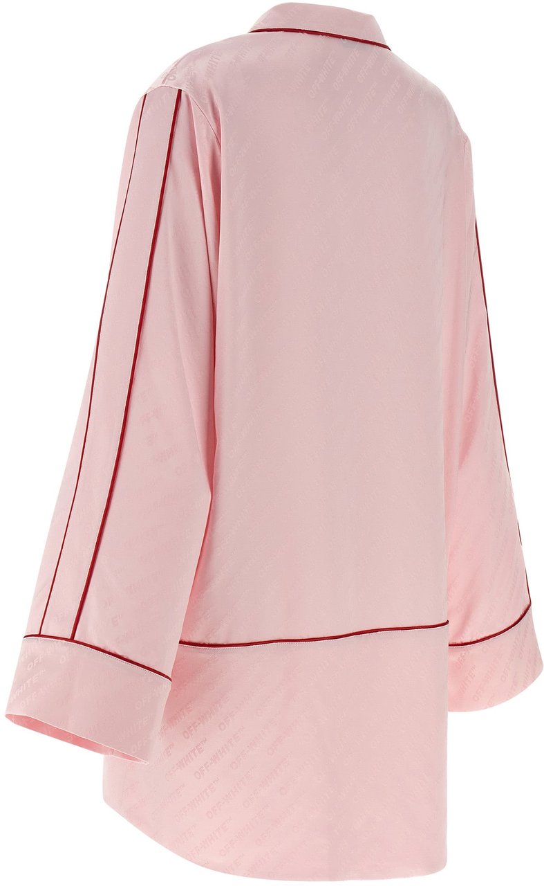Off-White Multicolor Viscose Blouse Roze