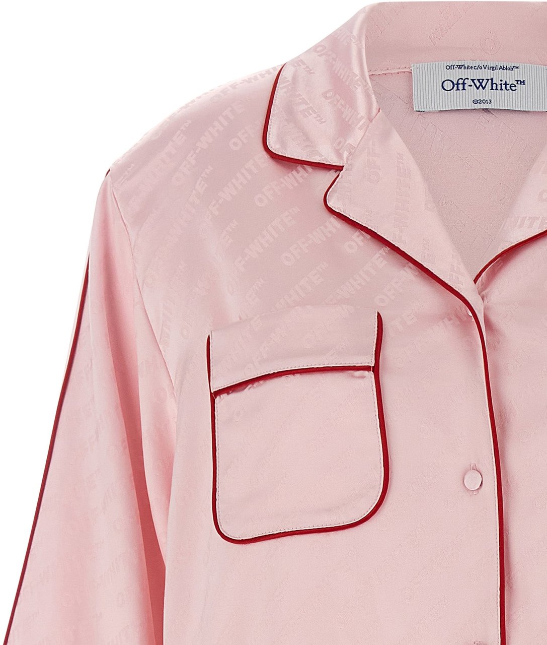 Off-White Multicolor Viscose Blouse Roze