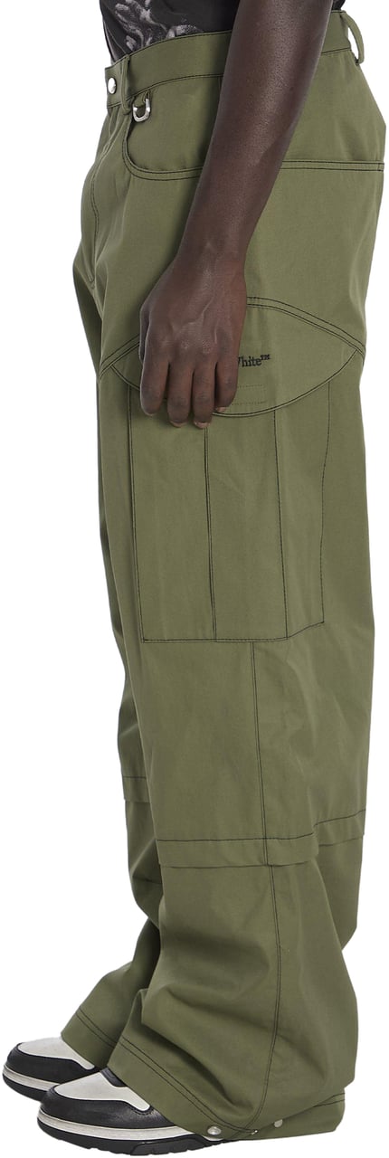 OFF-WHITE Cargo pants in cotton Groen