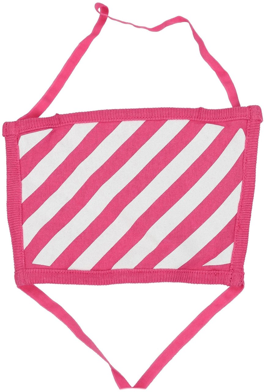 OFF-WHITE Off-White Pink Cotton Facemask Wit