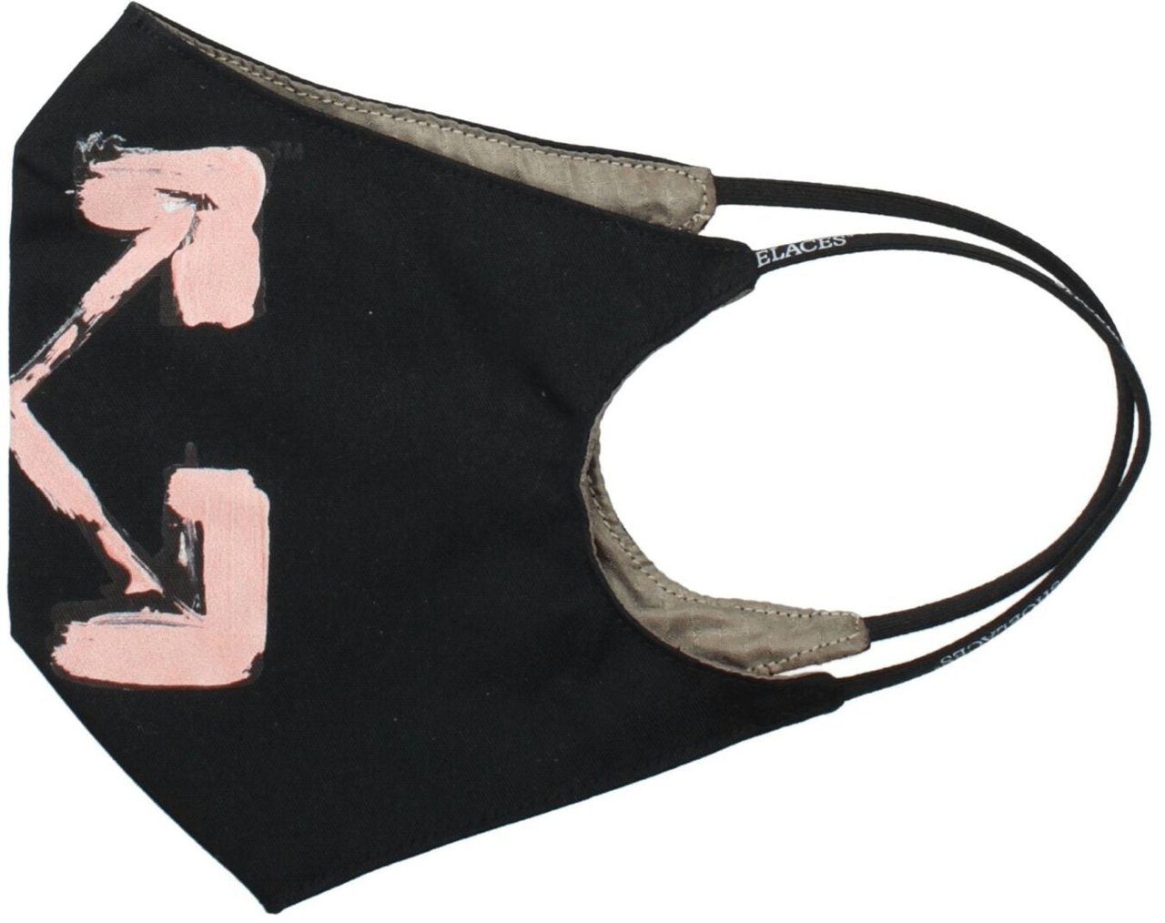 OFF-WHITE Off-White Black Cotton Facemask Zwart