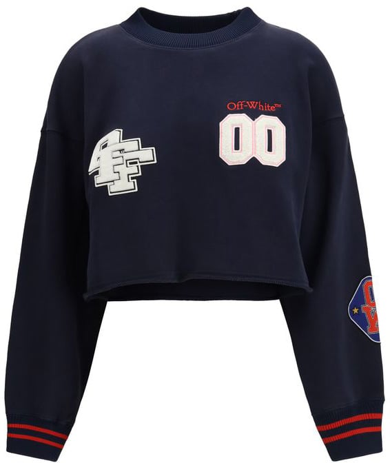 OFF-WHITE Off-White Blue Cotton Sweatshirt Blauw