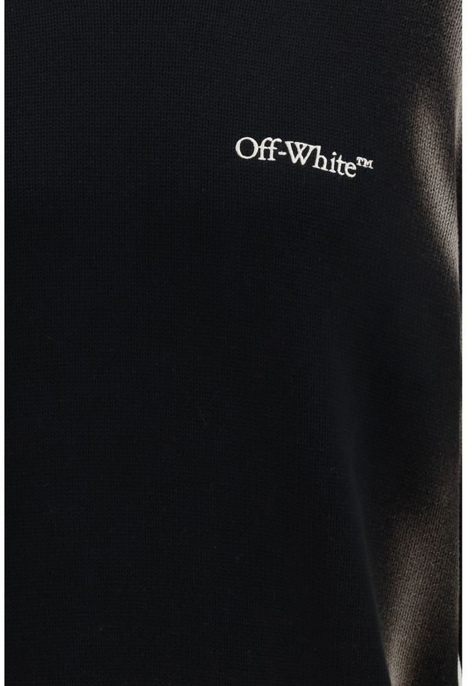 OFF-WHITE Off-White Black Cotton Sweatshirt Zwart