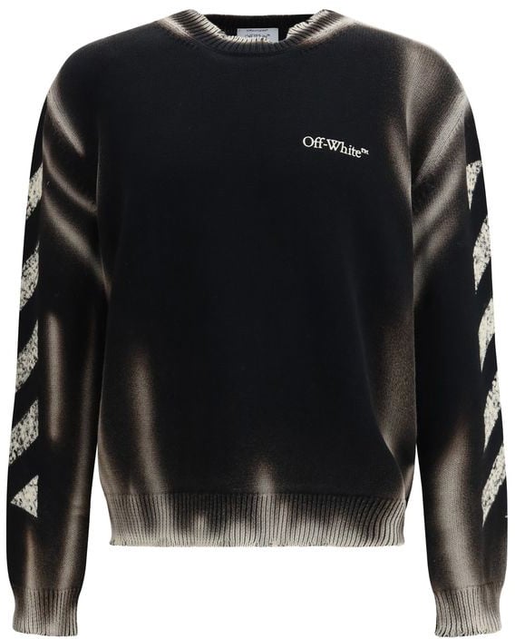 OFF-WHITE Off-White Black Cotton Sweatshirt Zwart