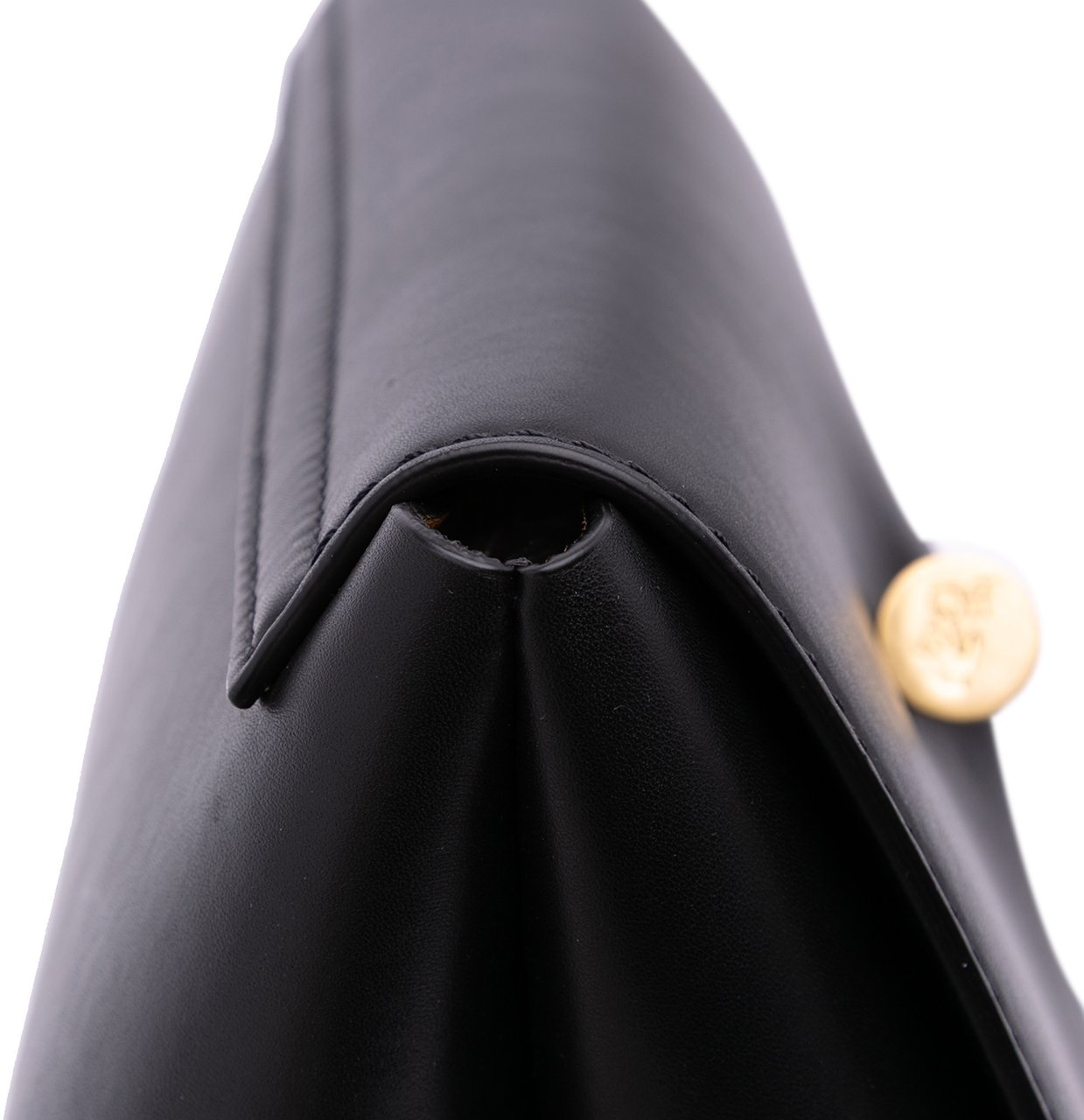 OFF-WHITE Leather Nail Clutch Zwart