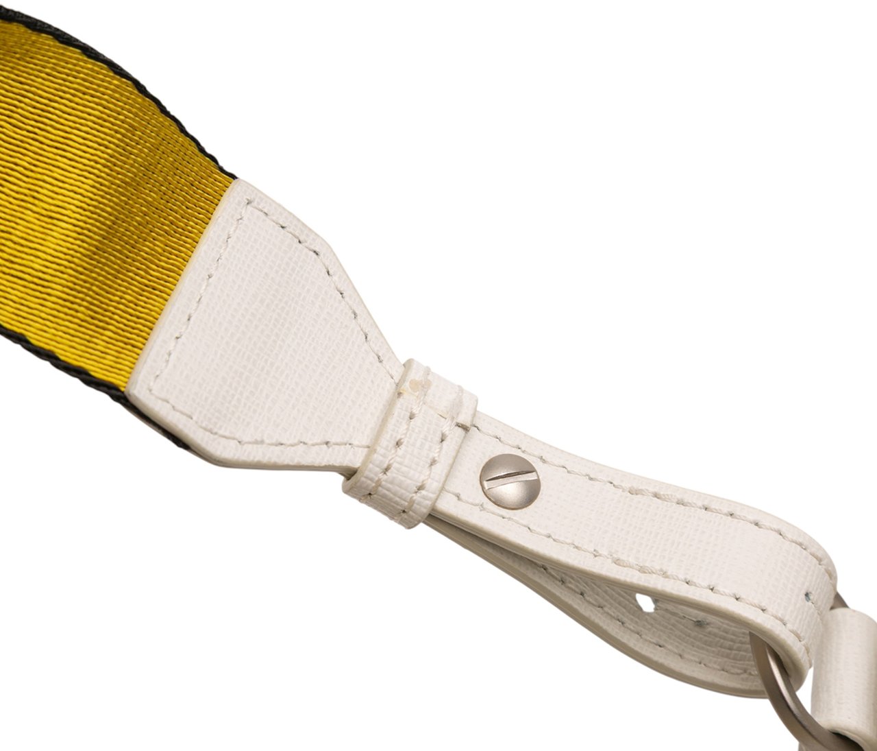 OFF-WHITE Mini Leather Binder Clip Flap Bag Wit