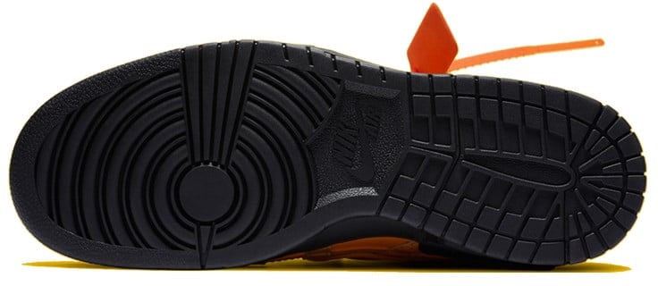 OFF-WHITE Nike Dunk Off-White Air Rubber University Gold Zwart