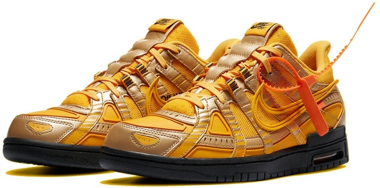 OFF-WHITE Nike Dunk Off-White Air Rubber University Gold Zwart