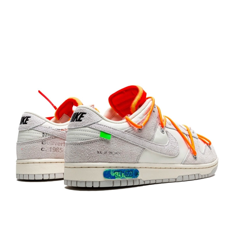 OFF-WHITE Nike Dunk Low Off-White Lot 31 Grijs