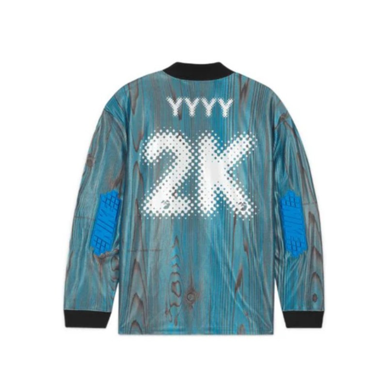 OFF-WHITE Soccer Jersey OFF-WHITE x Nike 001 Blue Grijs