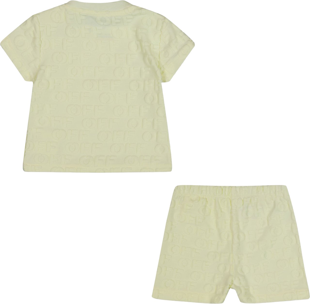Off-White Baby Jongens Setje In Geel Geel