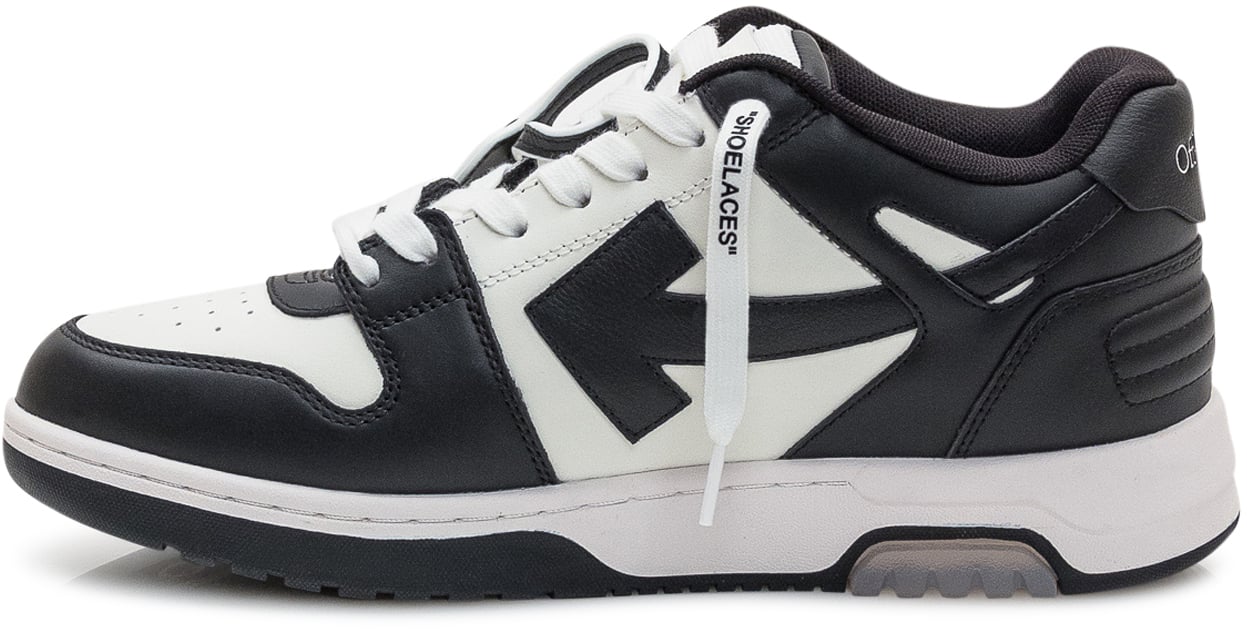 OFF-WHITE Off-White Sneakers Low Vulcanized in Pelle e Tessuto Zwart
