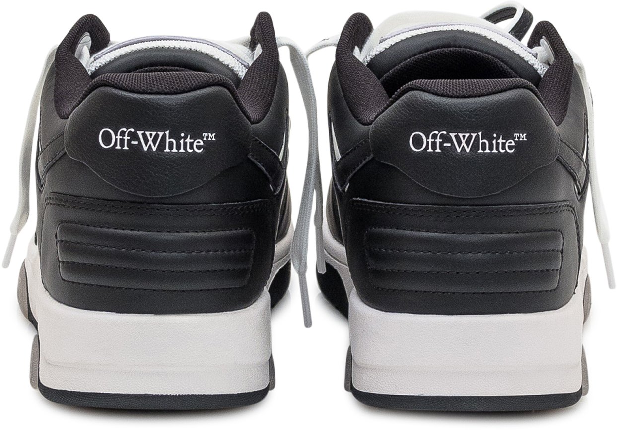 OFF-WHITE Off-White Sneakers Low Vulcanized in Pelle e Tessuto Zwart
