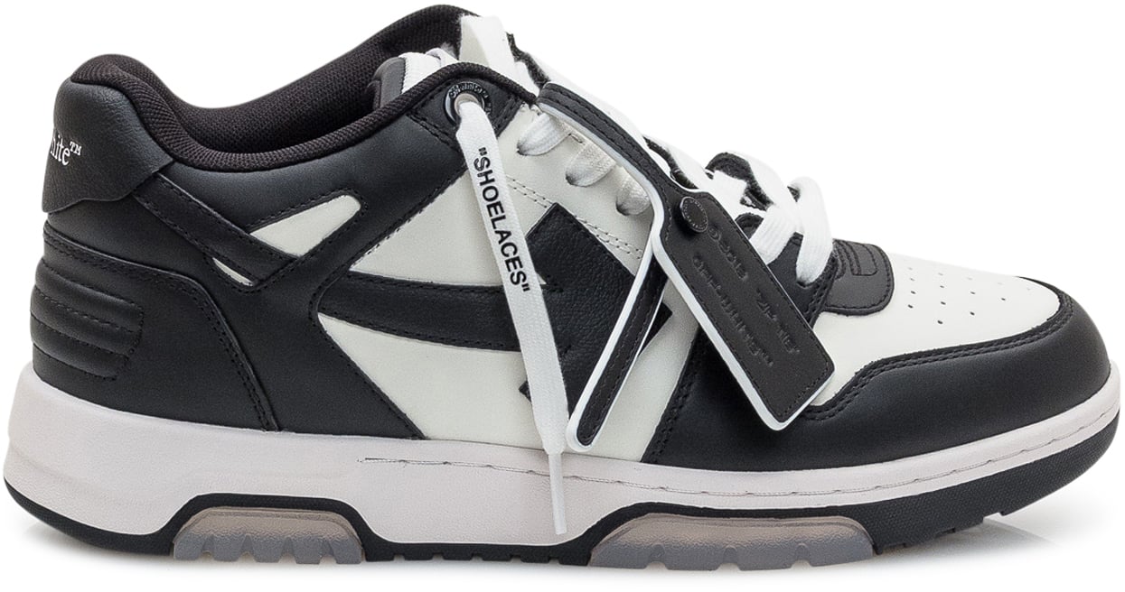 OFF-WHITE Off-White Sneakers Low Vulcanized in Pelle e Tessuto Zwart