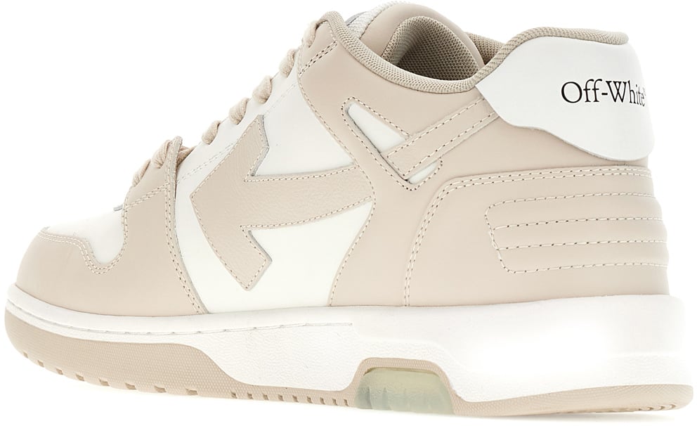 Off-white Two-tone leather and polyester Out Off Office sneakers Divers