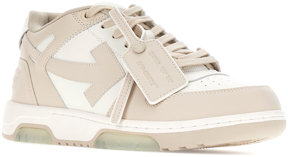 Off-white Two-tone leather and polyester Out Off Office sneakers Divers
