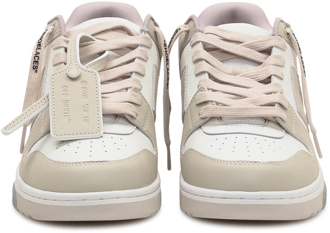 OFF-WHITE Off-White Sneakers Low Vulcanized in Pelle e Tessuto Beige