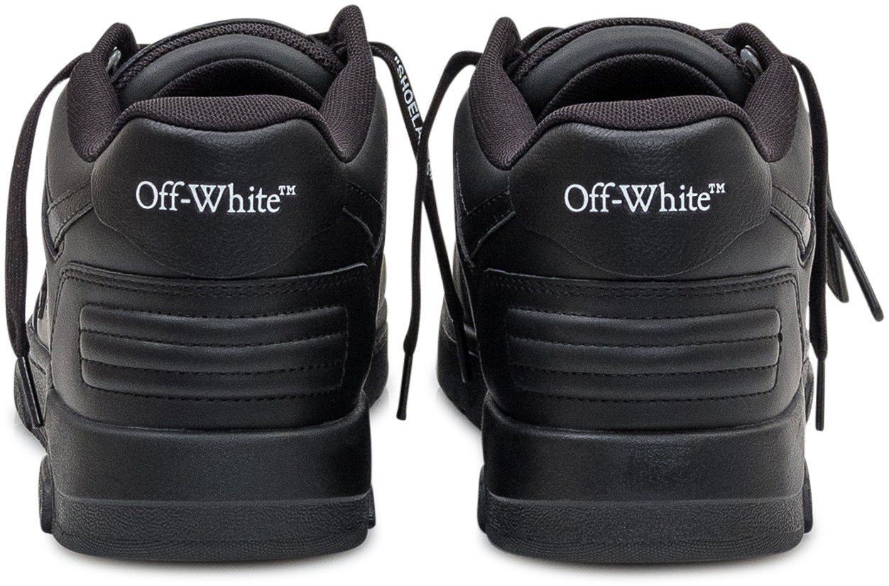 OFF-WHITE Off-White Sneakers Out Of Office in Pelle Nera Zwart