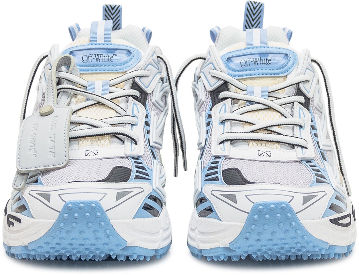 OFF-WHITE Off-White Sneakers Odsy-1000 in Mesh Bianco e Azzurro Divers