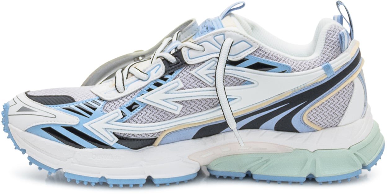 OFF-WHITE Off-White Sneakers Odsy-1000 in Mesh Bianco e Azzurro Divers