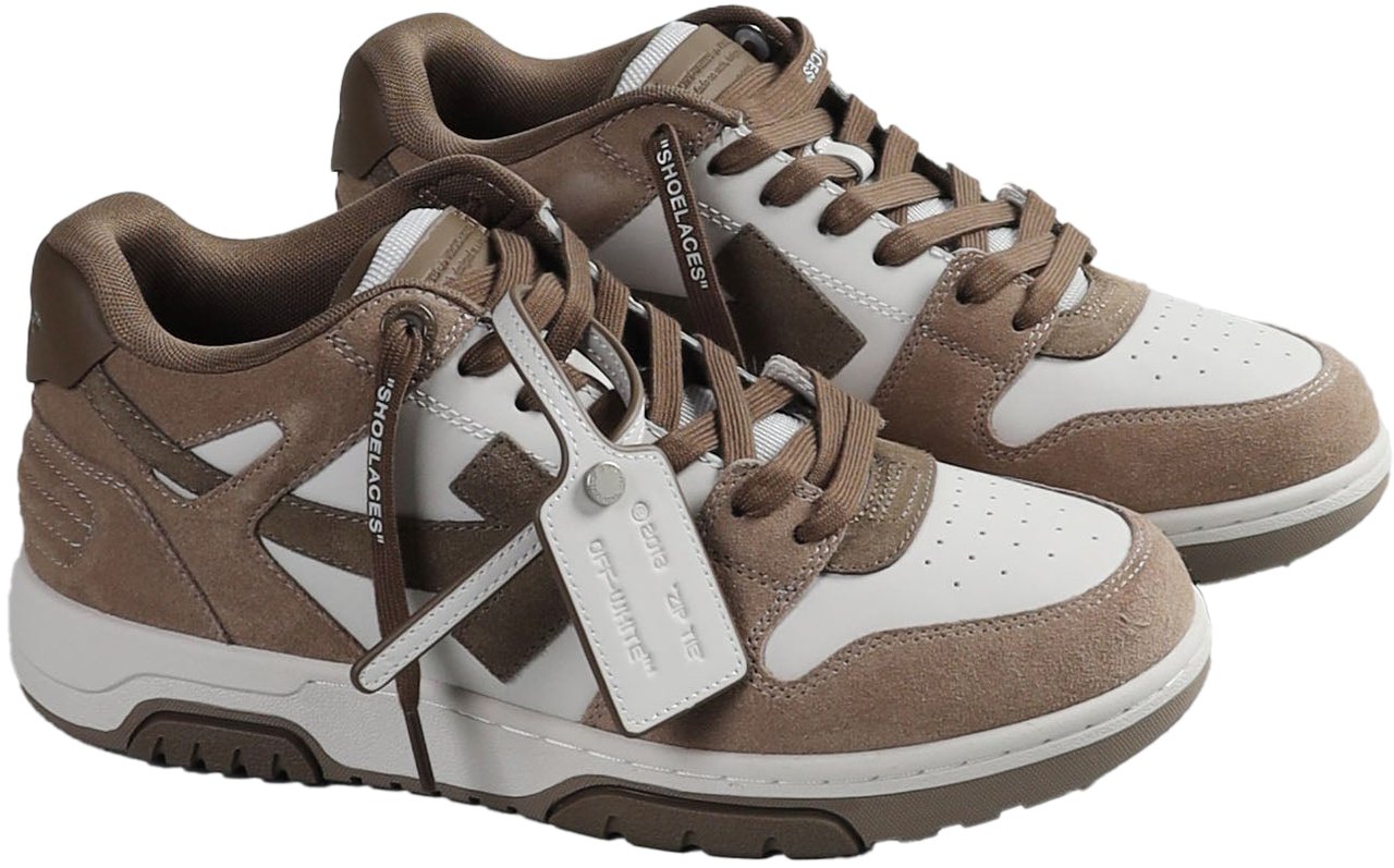 OFF-WHITE UITKOMENDE SNEAKERS Taupe