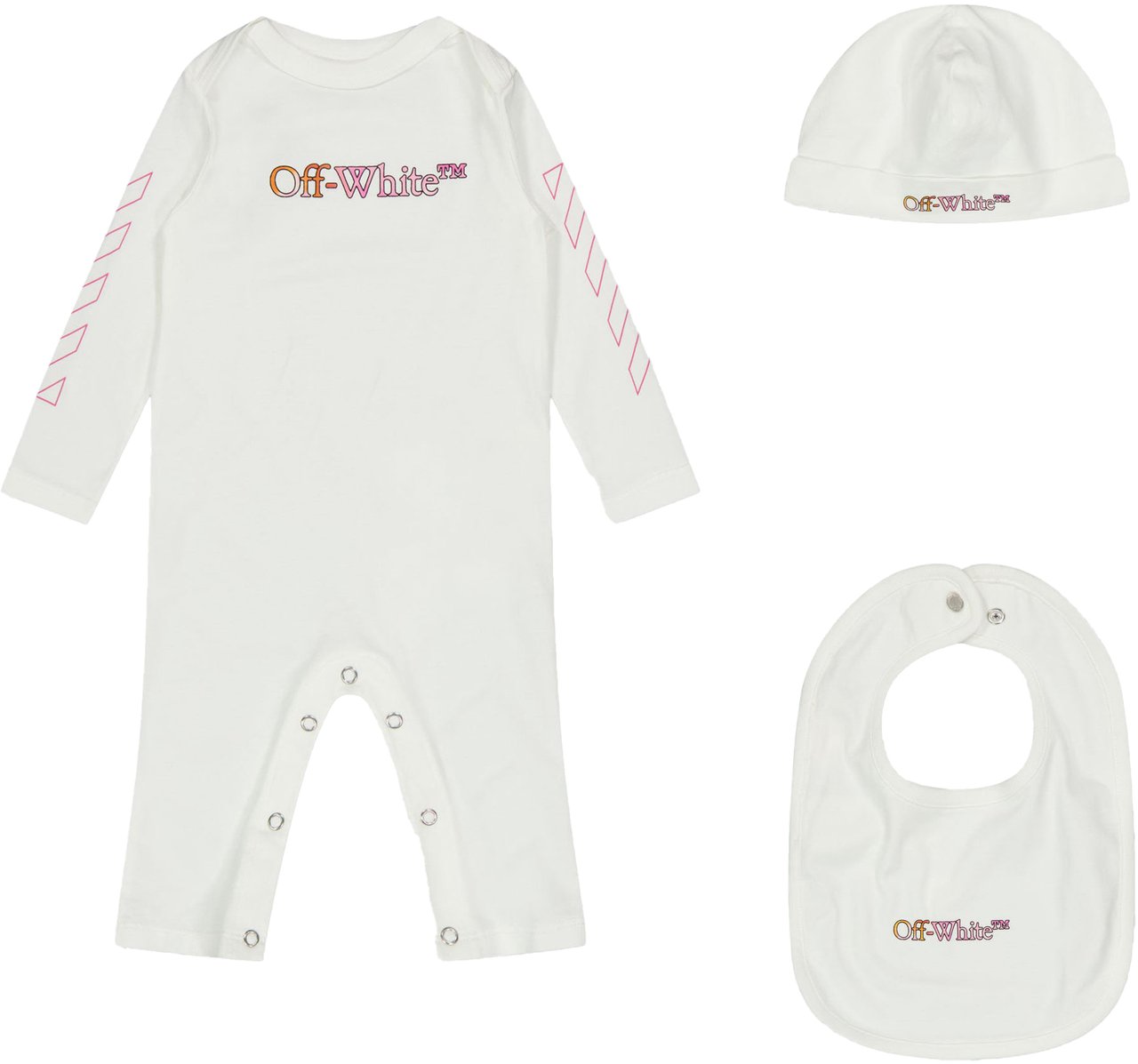 OFF-WHITE Off-White Baby Jongens Setje In Wit Wit
