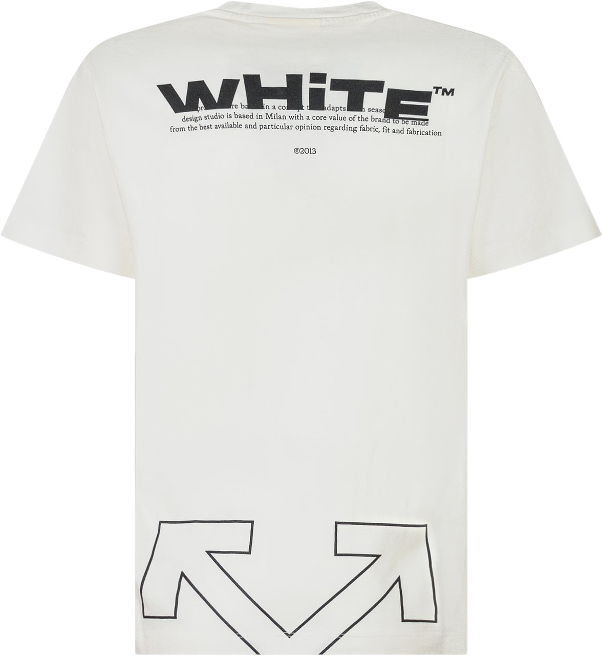 OFF-WHITE Off-White Kids T-Shirt Logo Bianca Wit