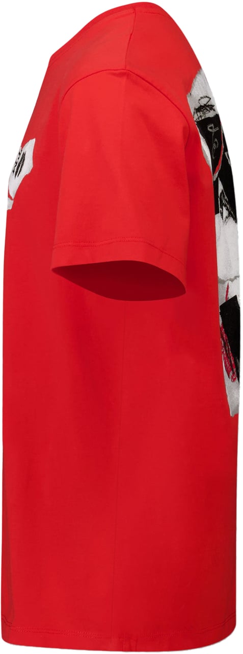 OFF-WHITE Off-White Kinder Jongens T-Shirt In Rood Rood