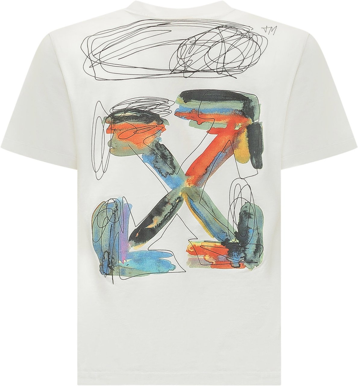 OFF-WHITE Water Sketch T-Shirt Wit
