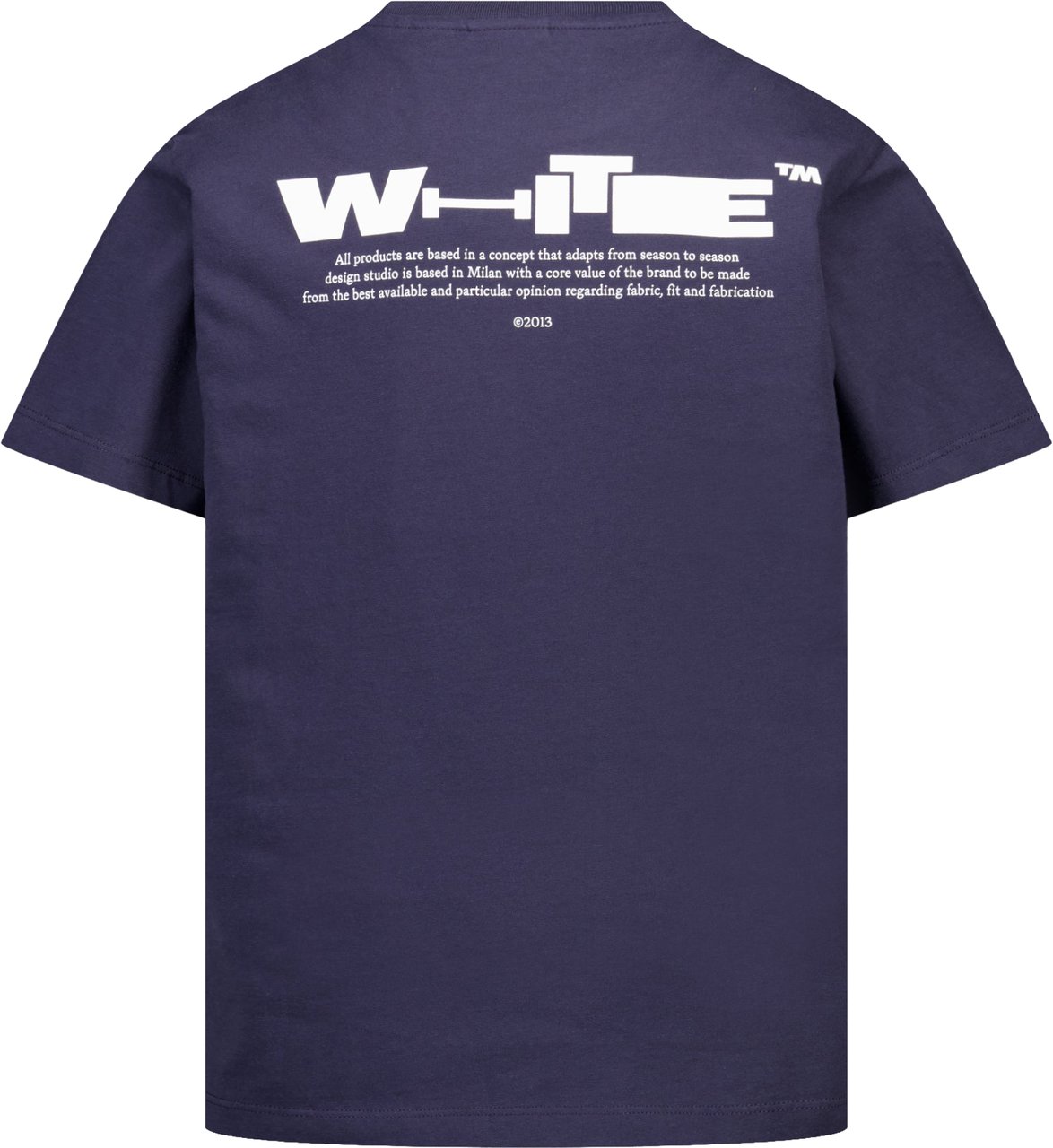 OFF-WHITE Off-White Kinder Jongens T-Shirt In Donker Blauw Blauw