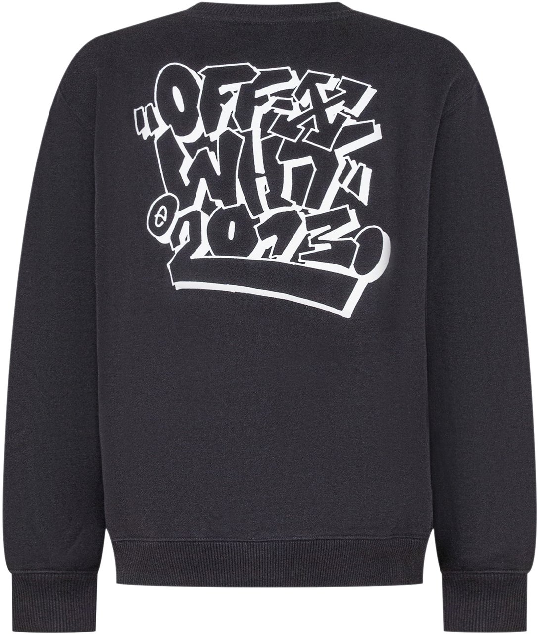 OFF-WHITE Off-White Felpa nera graffiti Zwart