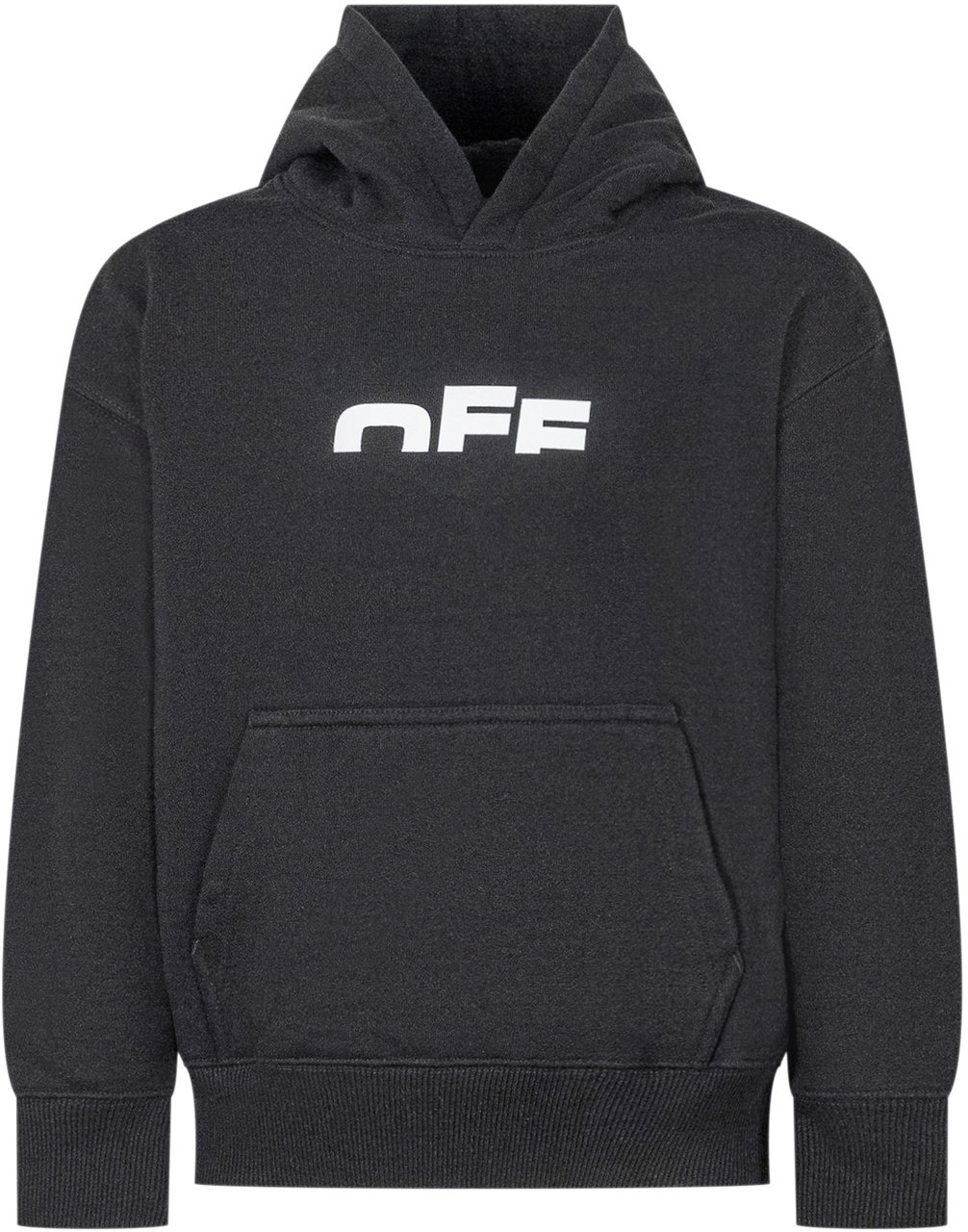 OFF-WHITE Off-White Kids Felpa Hoodie con Logo Zwart