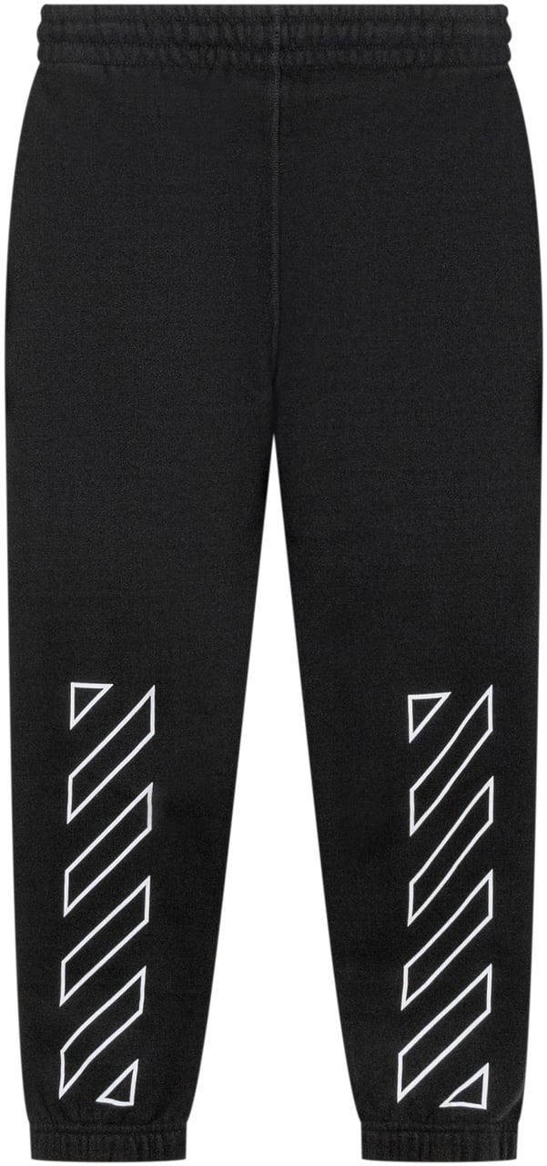 OFF-WHITE Off-White Pantaloni Jogger con Logo e Righe Posteriori Zwart