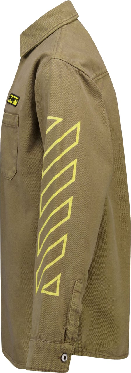 OFF-WHITE Off-White Kinder Jongens Blouse In Olijf Groen Groen