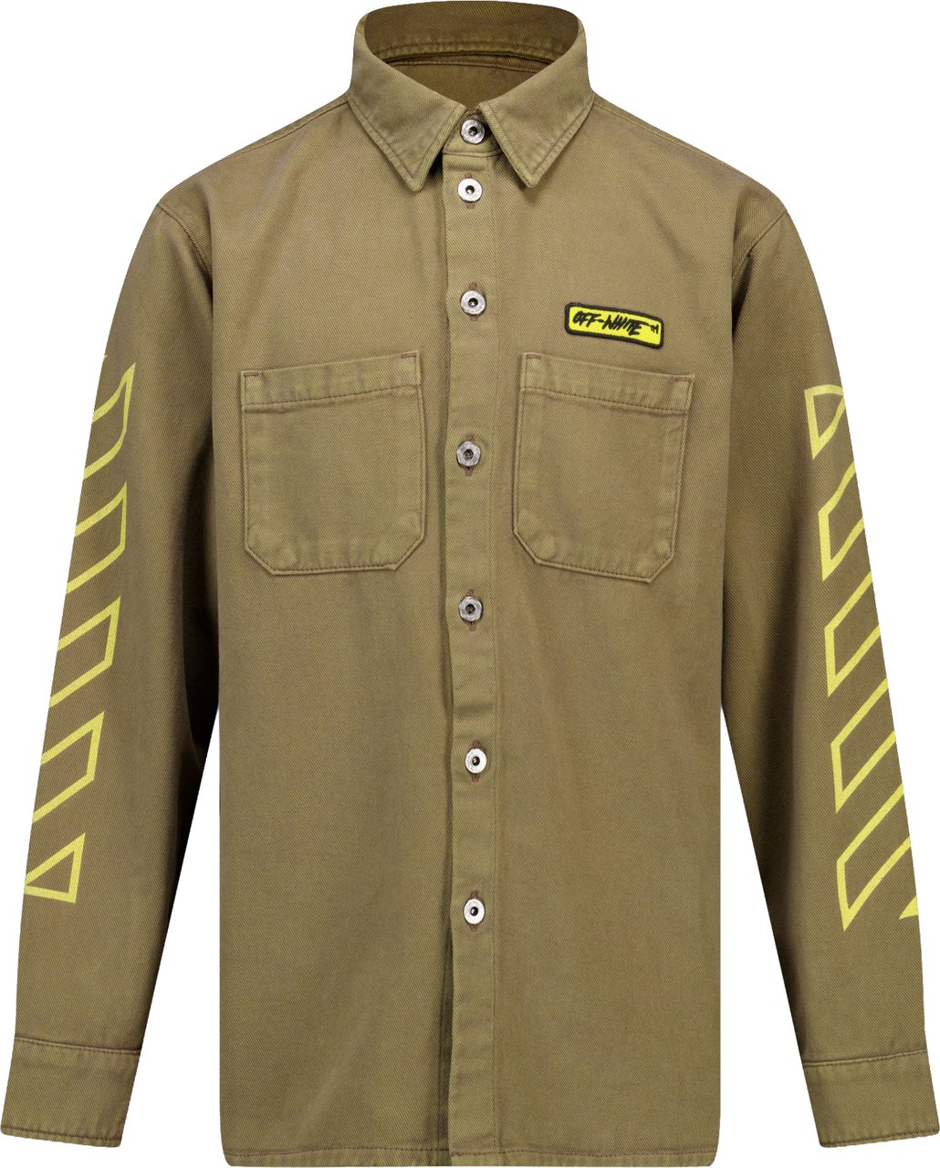 OFF-WHITE Off-White Kinder Jongens Blouse In Olijf Groen Groen
