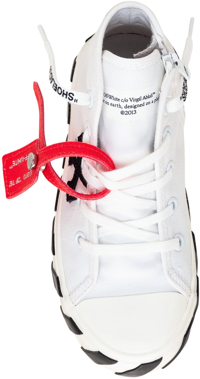 OFF-WHITE Sneaker Mid Top Vulcanized Wit