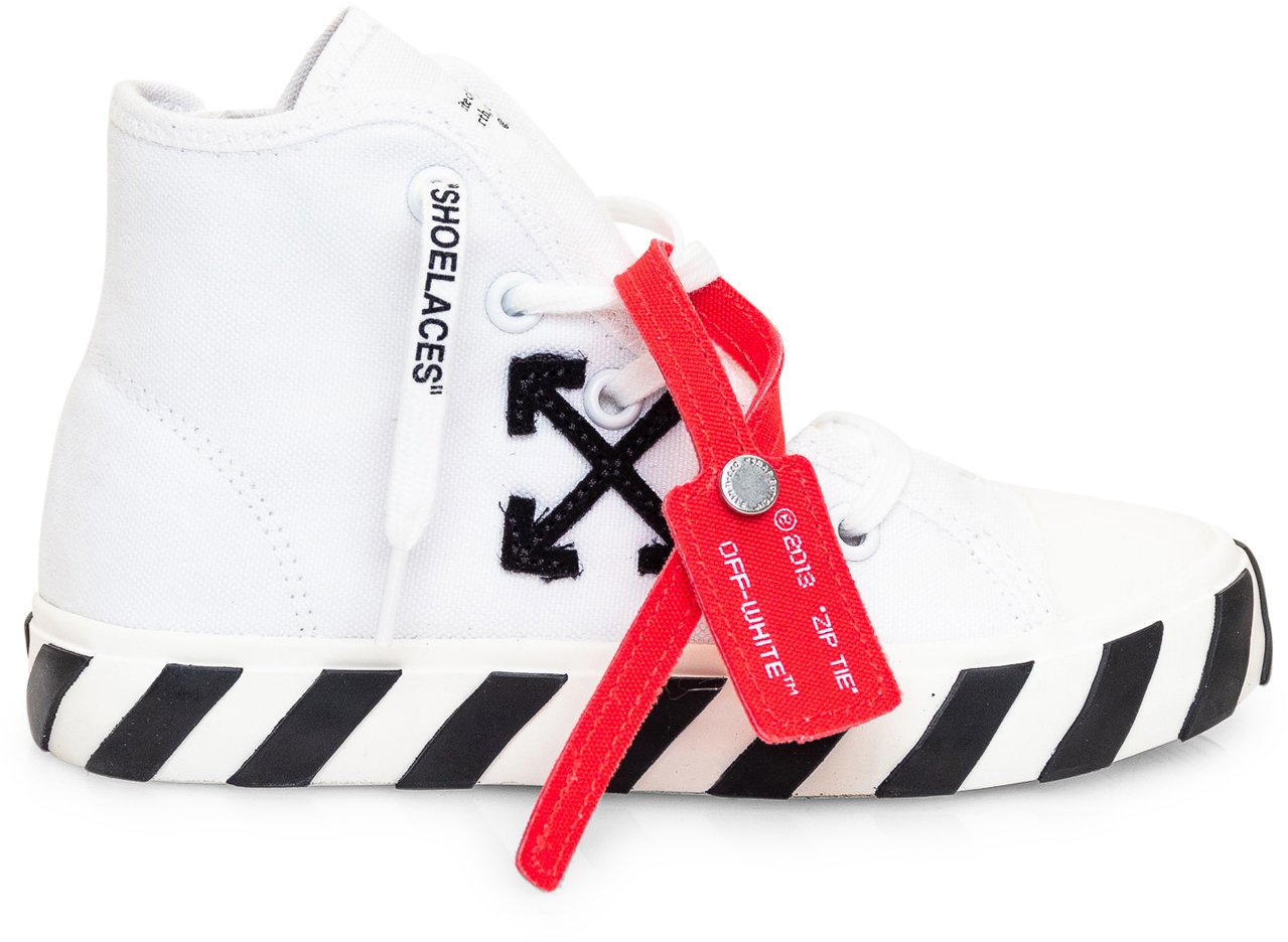 OFF-WHITE Sneaker Mid Top Vulcanized Wit