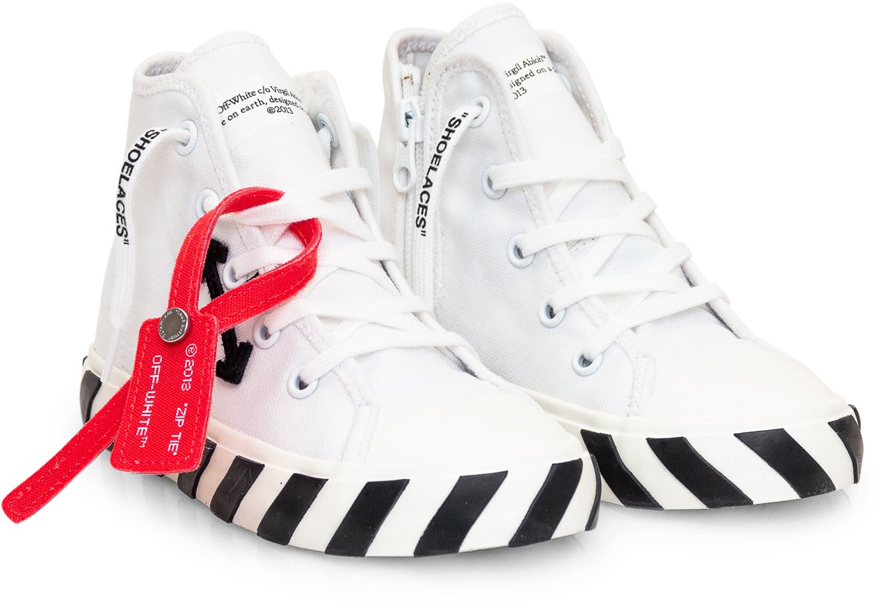 OFF-WHITE Sneaker Mid Top Vulcanized Wit