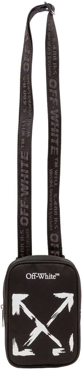 OFF-WHITE ARROW PAINT CROSSBODY Zwart