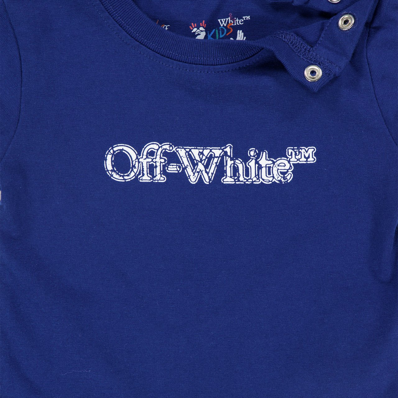 OFF-WHITE Off-White Baby Jongens T-Shirt In Blauw Blauw