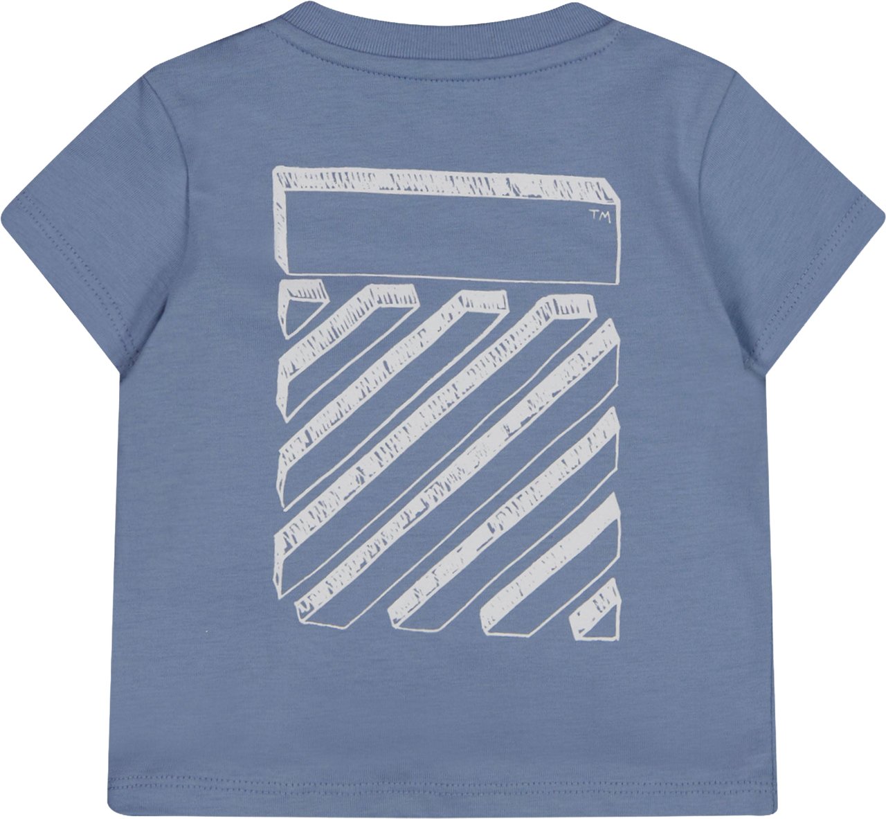 OFF-WHITE Off-White Baby Jongens T-Shirt In Licht Blauw Blauw