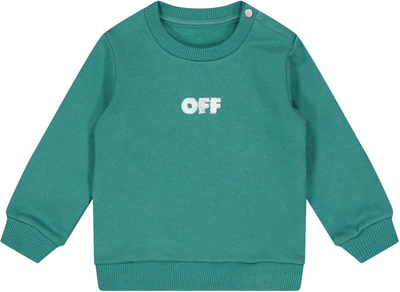 OFF-WHITE Off-White Baby Jongens Trui In Groen Groen