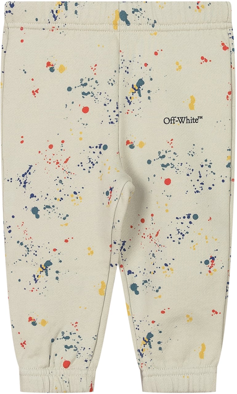 OFF-WHITE Off-White Pantaloni Bambino con Schizzi Multicolor Grijs