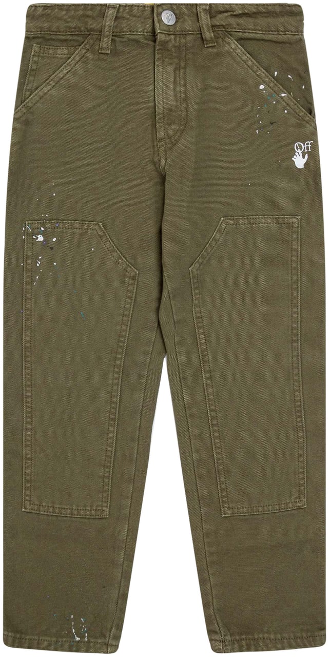 OFF-WHITE Pantaloni Carpenter Groen