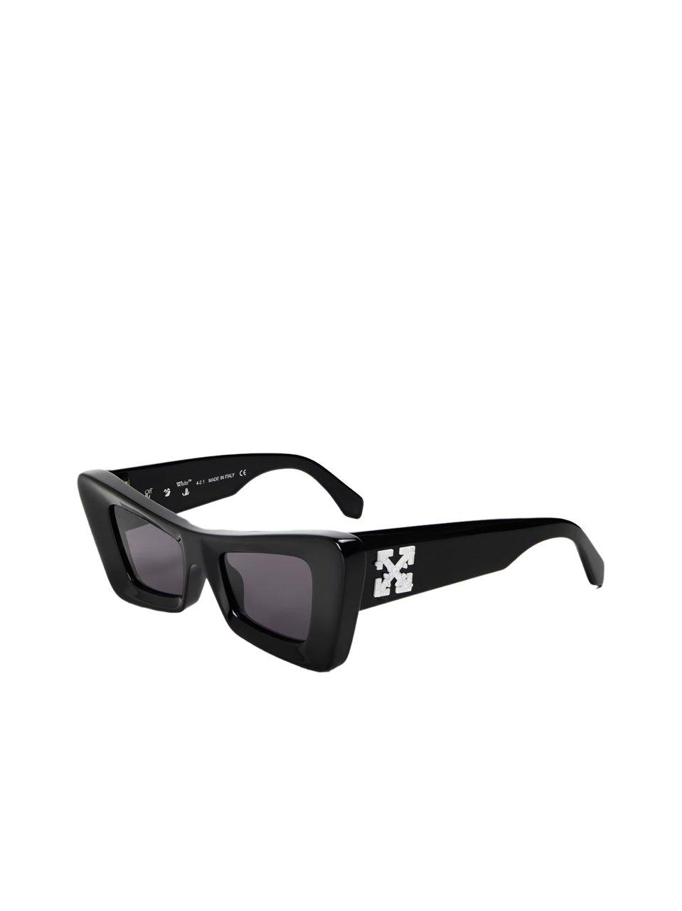 OFF-WHITE Arrow Logo Sunglasses Zwart