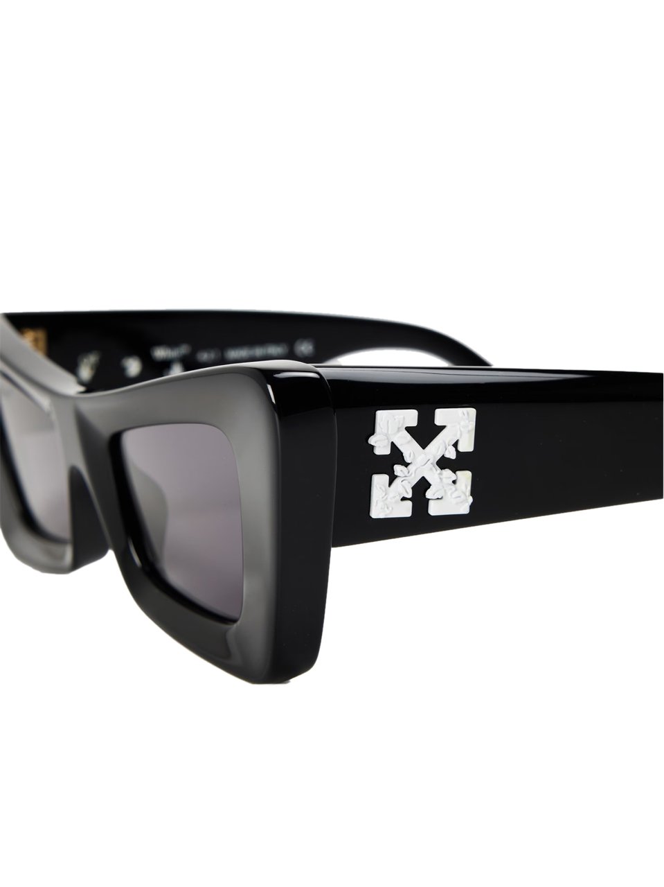 OFF-WHITE Arrow Logo Sunglasses Zwart