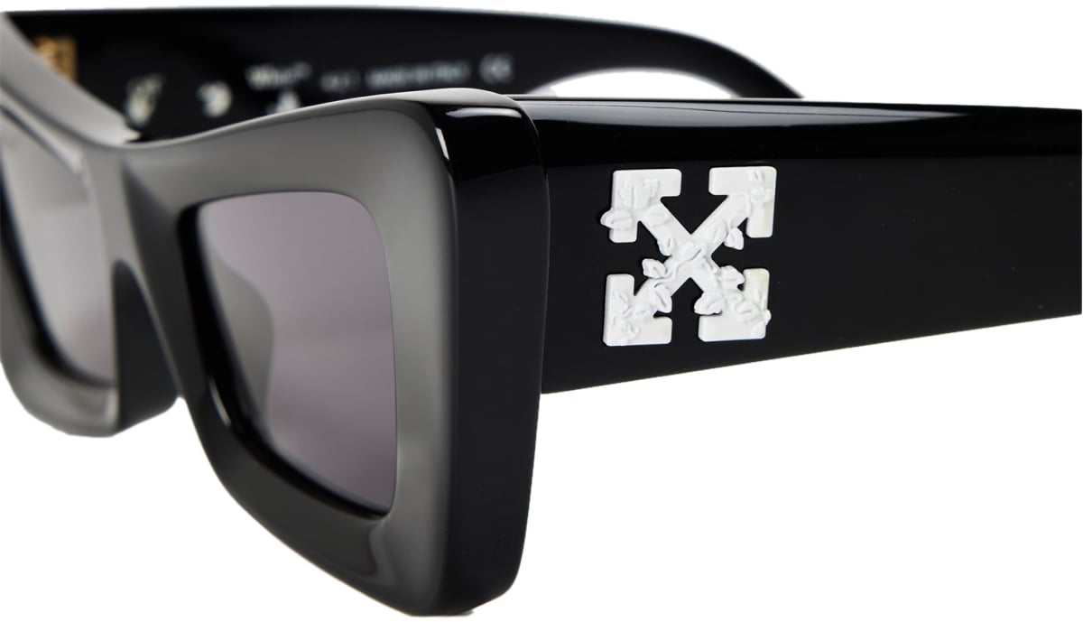 OFF-WHITE Arrow Logo Sunglasses Zwart