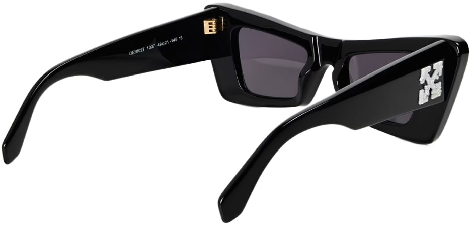 OFF-WHITE Arrow Logo Sunglasses Zwart