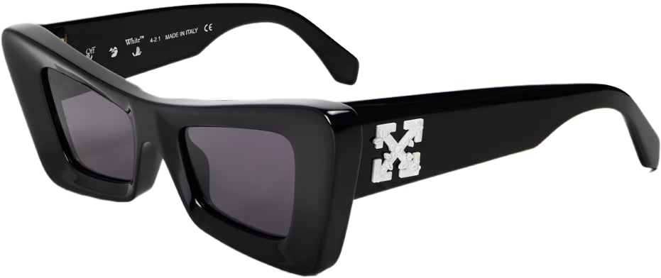 OFF-WHITE Arrow Logo Sunglasses Zwart
